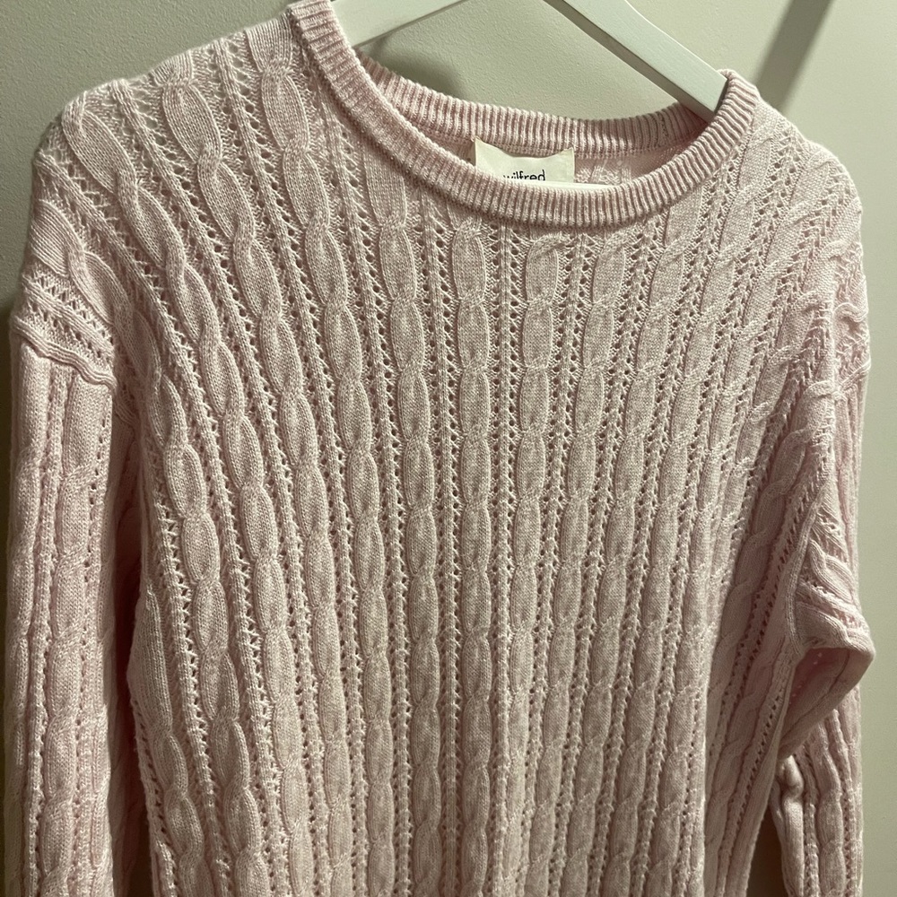 Aritzia Wilfred Library Sweater - Soft Pink - Picture 5 of 9